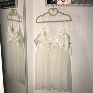 2pc Set White Lingerie.